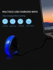 2个可充电LED跑步臂带，发光LED臂带，高可见度反光跑步装备，夜间安全装备，跑步、步行和骑行灯。 - LED Armband - 查看 5