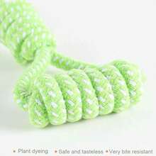 狗狗玩具 - 互动式咀嚼绳球玩具 - 可水洗，耐用，拔河游戏，适合小型和中型犬、幼犬 - 训练、玩耍、清洁牙齿 - 薄荷綠 - 查看 4