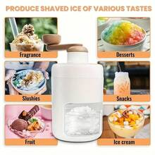 SOKANY 1 Portable Manual Ice Cube Chopper-Made Of Plastic, Suitable For Shaved Ice, Snow Cones And Fruit Jelly, With Ice Grid Plate-Ideal For Families, Parties, Outdoor Picnics And Barbecues, User-Friendly Design - View 2