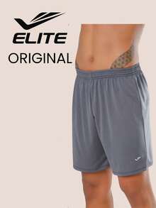 Kit Of 2 Men's Basic Bermuda Shorts For Soccer/Gym In Polyester - Elite Original - 1 Lead - View 1