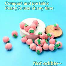 20个创意水果蔬菜橡皮擦，可爱卡通趣味文具，适合小学生作为奖品 - 彩色 - 查看 2