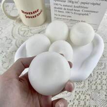 1个软绵绵的雪球挤压玩具，嘎吱作响的减压玩具，适合青少年，粘性柔软挤压玩具，水性软胶玩具，柔软毛绒玩具，派对礼物，DIY游戏，芝士软糖，适合返校、办公、生日、节日、情人节、成人礼物 - 彩色 - 查看 3