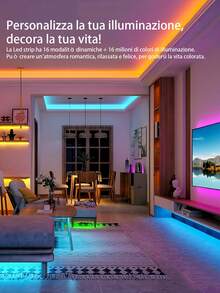 5V USB RGB LED Strip Light - Multi-Color Changing With 44-Key Infrared Remote Control (Battery Not Included), Suitable For TV Backlight, Gaming Setup, Bedroom And Party Decoration. Length From 3.3ft To 49ft - Multicolor - View 8