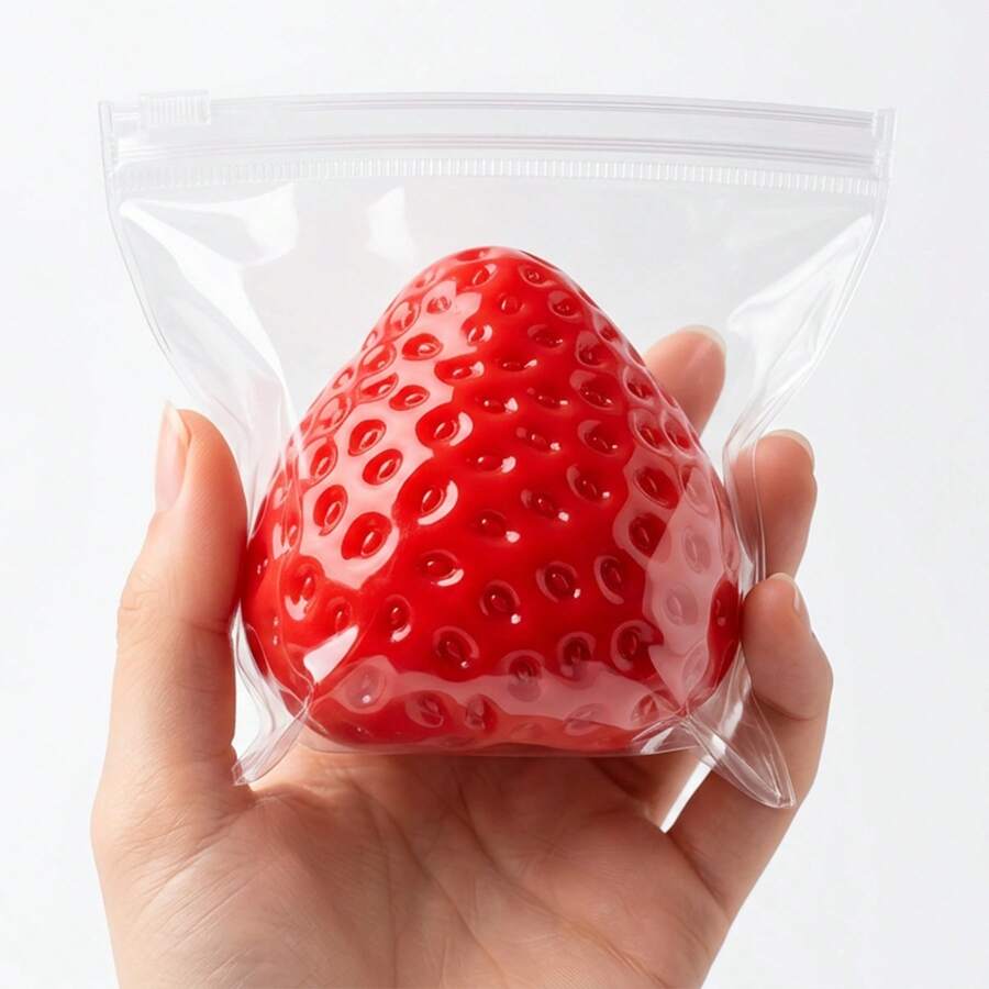 Đồ chơi bóp hình quả dâu tây đỏ cỡ lớn, giống thật, đồ chơi giảm căng thẳng hình trái cây mềm mại, giúp giảm lo âu, đồ dùng để bàn học/văn phòng, quà tặng trong lớp học/sinh nhật/sự kiện. - Dâu tây đỏ - Xem 1