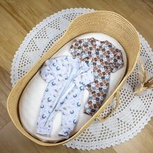 Snuggle Fit Long Soft Baby  Set With 2 Pieces, Hypoallergenic Fabric, Front Zipper, Warm, Comfortable, Printed, Unisex Pajamas For Girls And Boys - 彩色 - 查看 4