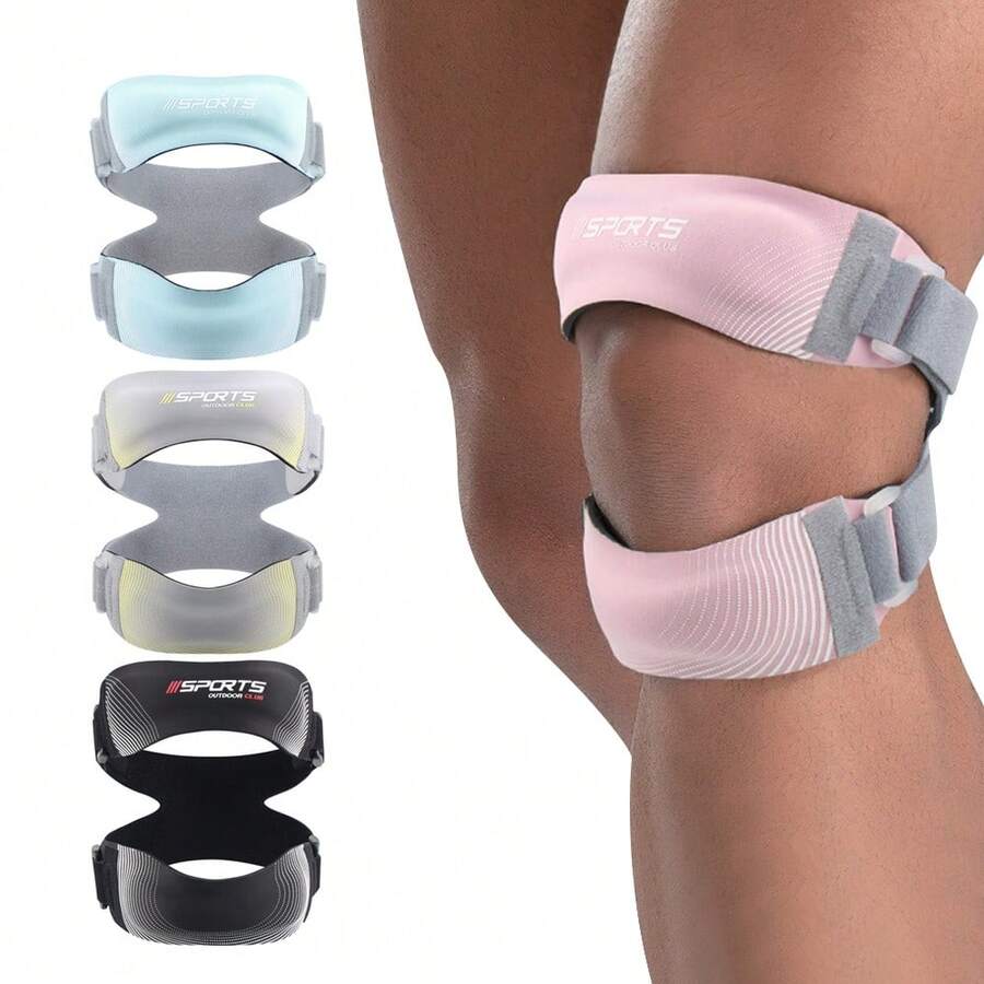 1pc Upgrade Dual Side Stabilizers Knee Brace With Patella Gel Pad For Heavy Lifting, Adjustable Knee Support For Men Women, Ideal For Running Workout Squats Crossfit Gym Volleyball Basketball