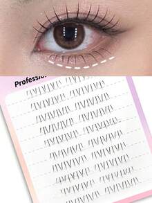 Waloshow Cat Claw Segment False Eyelashes, 3-In-1 Slouchy Lash Curler, Reusable Eyelash Extension For Beginners - B - View 1