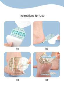 10 piezas Almohadillas delgadas de PU impermeables y antifricción, pegatinas de cojín invisible para los pies adecuadas para tacones altos y sandalias de verano, unisex - transparente - Ver 7