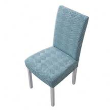Elastic Stretch Dining Chair Cover Jacquard Chair Cushion Cover Polar Fleece Waterproof Seat Covers Chair Protectors - Multicolor - View 16