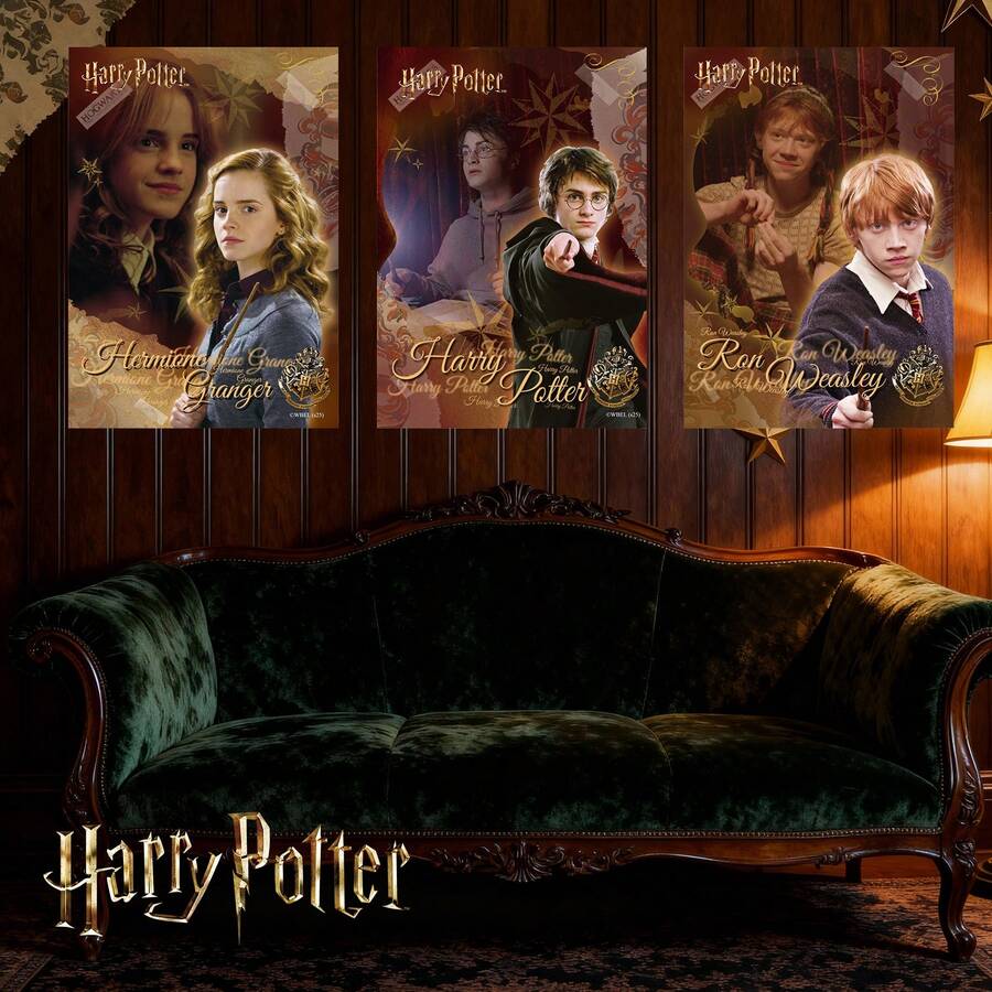 Harry Potter 6張哈利波特聖誕舞會日常海報,包含哈利波特、榮恩、妙麗、德拉科、路西亞斯、斯內普、弗雷德和喬治等經典角色,適合學生宿舍裝飾、巫師主題生日派對和哈利波特粉絲聚會 - A - 查看 1
