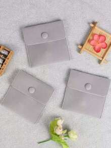 Bộ trang sức hạt ngọc trai 4 món, thiết kế tối giản thời trang với khóa cài hình thỏi bạc 925, gồm vòng cổ, vòng tay và bông tai, bộ trang sức sang trọng, thanh lịch, đa năng, phù hợp cho bé gái và phụ nữ, quà tặng Ngày của Mẹ/Ngày Valentine, kèm túi đựng màu xám (số lượng ngọc trai ngẫu nhiên). - Bạc - Xem 5
