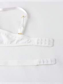 1 chiếc áo ngực không dây màu trắng gợi cảm, áo ngực nâng ngực vô hình dành cho ngực nhỏ, áo ngực không dây hình chữ U - trắng - Xem 10