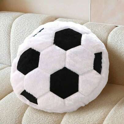 星形毛绒抱枕，柔软仿毛皮装饰靠垫，适用于沙发、床、卧室、客厅，是送给家人和朋友的贴心新年礼物。