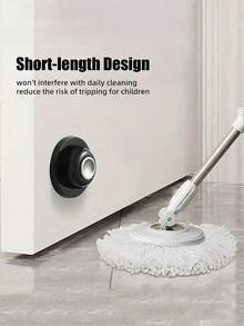 Doorstop, Heavy-Duty Doorstop, Magnetic Doorstop Suitable For The Bottom Of Doors, Double-Sided Tape, Decorative Matte Black Doorstop, Made Of Noise-Reducing Silicone, Easy To Install Without Drilling. - Multiple Styles - View 6