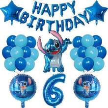 Stitch Balloon Set, Suitable For Birthday Celebration, Decoration, Home Decor, Family Gift - As Shown In the Figure - View 9