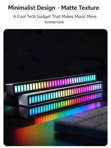 2pcs/Set Car Music Rhythm LED Light Strips, Sound Activated Ambient Lights, 3.7V+150mAh, RGB Dynamic Music Companion, Car Interior Decor, Suitable For Women, Creative Car Accessories Gift For Girlfriend, Friend, Birthday, Mother's Day And Wedding - Pickup Lamp - View 10