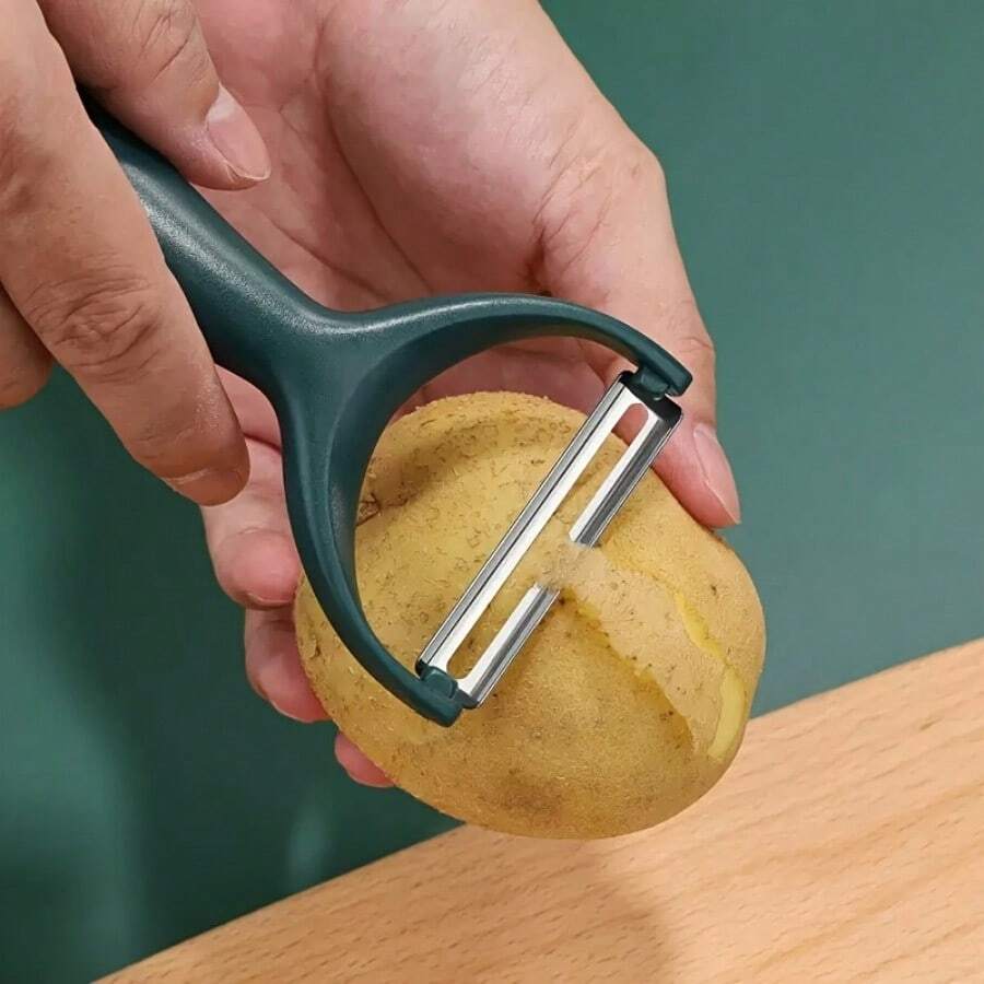 2件套厨房果蔬削皮器，土豆削皮器，西瓜切片器，烹饪工具 - 2pcs - 查看 1