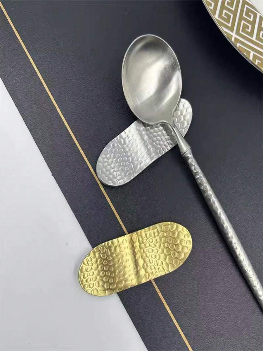 Bộ 1/2/4 giá đỡ đũa bằng thép không gỉ 304 được gia công bằng phương pháp dập nổi, giá đỡ đũa đa năng, giá đỡ thìa, dụng cụ sắp xếp bàn ăn cho nhà hàng. - Xem 1