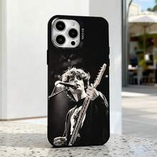 Funda para Teléfono F-Finn W-Wolfhard Actor para iPhone 17, 16, 15, 14, 13, 12, 11, Pro, Max, Plus, E, Air, Cubierta IMD Negra - Negro - Ver 3