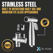 Pura Douche Set With T-Adapter Valve & Dual Function Head Spray, Durable Design - A - View 2