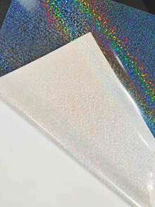 Y&D 10张A4全息贴纸，透明乙烯基自粘防水膜，带水钻彩虹星图案 - 多色 - 查看 16