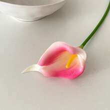 6 Stück/2 Stück/1 Stück lebensechter PU Calla Lilien Strauß, Hochzeits-Brautstrauß, Party Heim Dekoration Fotografie Requisite, Künstliche Blume - Verschiedenfarbig - Übersicht 17