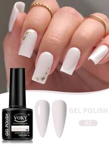 VOKY 3件套黑白粉色凝胶指甲油 - 持久沙龙级美甲效果，四季居家使用，馈赠亲友的完美礼物，指甲油套装 - 彩色 - 查看 5
