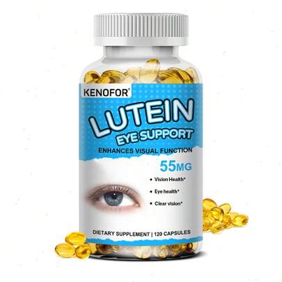 Suplemento para la Salud Ocular con Luteína, Zeaxantina – Apoya la Visión y la Salud Macular – 120 Cápsulas, Gluten Free