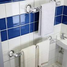 Transparent Acrylic Bathroom Towel Rack & Slipper Hanger, No Drilling Required, Convenient Drainage, Multiple Combinations, Suitable For Kitchen, Bathroom, Toilet Storage - View 5