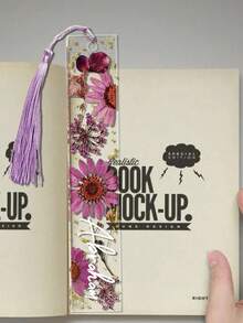 Personalized Acrylic Bookmarks, Support Multiple Languages/Fonts/Customization, Tassel Decor, Ideal Gift For Students, Classmates, Family, Friends Or Loved Ones To Showcase Your Unique Personalized And Special Care. School Supplies, Back To School Season, Multifunctional, Decorative, Reusable, Fashionable, Colorful, Cute, Retro, Cartoon, Customized, Personalized, Unique - Multicolor - View 7