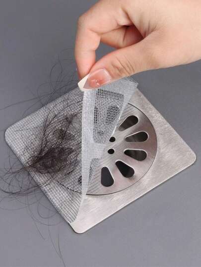 10/30/50pcs Drain Filter Cover For Hair Plug, Anti-Fly Filter, Home Bathroom Anti-Cockroach And Anti-Odor, Shower & Bathtub Hair Catcher - Easy To Use, Disposable Drain Filter Stickers, Disposable Drain Covers, Suitable For Shower, Sink, And Laundry Room, Easy To Stick, Hair Stopper Drain Cover, Bathroom Hair Catcher Plug