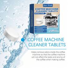 JUE FISH 20 Tablets Coffee Machine Cleaner, Espresso Maker Descaling Tablets, Deep Cleaning Remover For Coffee Oil & Mineral Deposits, Universal Pod Coffee Maker Accessories For Home Office,Gifts For Men And Women Suitable For Mother's Day, Father's Day, Birthdays, Weddings And Parties,Quick Ship Items,Free Shipping - Coffee Machine Cleaning Effervescent Tablets - View 8