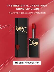 YSL THE INKS VINYL CREAM 高光泽唇釉 -416 - Chili Tease - 5.5毫升/0.18液体盎司 - #416 - 查看 2