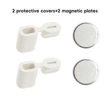 2件套磁吸式线缆整理器，桌面充电线收纳架，数据线和耳机线管理配件 - 彩色 - 查看 8