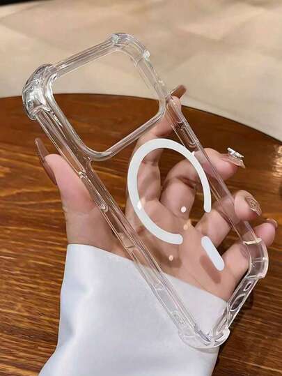 MagSafe Compatible Transparent Phone Case, Four-Corner Anti-Drop Protection - Transparent Shock-Proof Protective Cover, Suitable Compatible With Iphone 17/17 Air/17 Pro/17 Pro Max/16/16 Pro/16e/16 Pro/16 Plus/16 Pro Max/15 Pro Max/15 Pro/15 Plus/15/14/14 Pro/14 Plus/14 Pro Max/13/13 Pro/13 Pro Max/13 Mini/12 Mini/12/12 Pro/12 Pro Max/11/11 Pro/11 Pro Max/X/Xs/Xr/Xs Max/7 Plus/8 Plus/7/8/SE/SE2/SE3 - Transparent Magnetic Protective Case Suitable For Samsung S26/25/24/23/22/21 Phones/Suitable For Note 15/14/13/12/11 Phones/Suitable For Samsung A12/3/4/5/6/7/8/9/8/7/6/5/4/3/2/1 Phones