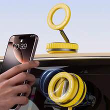 Adjustable Suction Cup Bracket Car Phone Holder 1pc Vacuum Magnetic Suction Cup Wall Mount Holder Kitchen/Bathroom Magsafe Magnetic Phone/Tablet Stand 360° Rotating Desk Slouchy Tripod Phone Holder Spring Gift - Multicolor - View 2