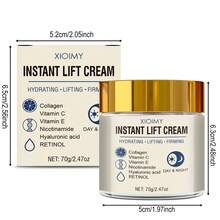 Xioimy 70克多效紧致提拉面霜，蕴含胶原蛋白、视黄醇和烟酰胺，具有护肤、保湿和紧致功效，日夜均可使用。 - 數量 - 查看 9