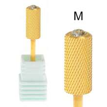 1 mũi khoan móng tay bằng thép vonfram cacbua nguyên chất 6.5mm đầu tròn lớn, phụ kiện dũa móng tay chất lượng cao cấp mạ vàng. - Nhiều màu - Xem 7