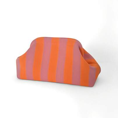 Túi xách cầm tay dệt kim sọc thanh lịch, chống nước, dung tích lớn, túi đi biển, túi đựng mỹ phẩm, ví đựng tiền xu, túi dự tiệc cho nữ, thích hợp cho các kỳ nghỉ, tiệc tùng, quà tặng Ngày của Mẹ hoàn hảo.