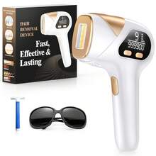 LYSMOSKI Laser Hair Remover For Men And Women, 3 In 1 Home Hair Removal, Permanent Hair Removal, 9 Levels Upgrade, 99900 Flashes, Facial Armpit Arms Bikini Line Legs Hair Remover, First Choice For Gift. - 美規A型插(110-127V) - 查看 8