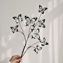 1/3pcs Artificial Butterfly Flower Branches, High-End Tabletop Floral Decor, Suitable For Living Room Vase, Luxury Restaurant, Elegant Home, Floral Arrangement, Mother's Day, Easter, Home, Kitchen, Wedding, Party Decoration, Gift Packaging, Restaurant Centerpiece, Seasonal Decor, Dining Table Decoration, Home Wedding Decor - Multicolor - View 9