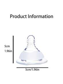 Núm vú giả xoắn ốc mềm mại, rộng 5cm, chống đầy hơi và mang lại cảm giác như bú mẹ thực tế, món quà tuyệt vời nhất cho bé và mẹ. - Nhiều màu - Xem 2