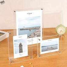 Khung ảnh acrylic, giá đỡ trưng bày, khung chứng chỉ, giá trưng bày trong suốt để bàn. - 1PC - Xem 6