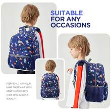 3pcs Large Capacity Backpack Set, Portable Backpack With Lunchbag- Spacious Bags, Convenient Lunch Bag, Pencil Holder, Multiple Pocket Design,Adjustable Wide Padded Straps, Zipper Closure, Pencil Case Included Lightweight School Backpack For Elementary, High, Casual Outings, Ideal For Everyday Use, School Backpack Birthday Present, Back-To-School Gift Bags, Great For Daily Travel - Space - View 10