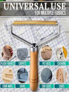 1/2 chiếc dụng cụ loại bỏ xơ vải cầm tay, có thể dùng để loại bỏ xơ vải trên quần áo, ghế sofa, thảm, chăn, lông thú cưng. - cạo râu - Xem 9