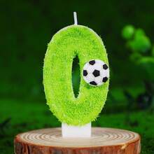 FIFA FIFA 2026 World Cup Football Themed Digit Candles, Lawn Football Creative Birthday Cake Decor, 0-9 Selectable, Football Fan Party Birthday Dessert Table Accessories - View 13