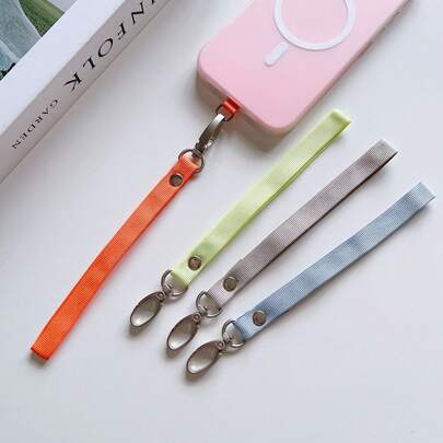 一套多色挂绳，可作腕带、相机钥匙扣、学生证卡套，多功能编织短挂绳