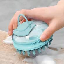 Bàn chải tắm 2 trong 1 cho chó mèo, lược massage SPA bằng silicon mềm mại cho thú cưng, dụng cụ làm sạch lông khi tắm cho thú cưng, đồ dùng cho thú cưng - Nhiều màu - Xem 4