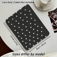 Acrylic Crystal Painted Star Pattern Tablet Protective Case With Stand, Compatible With Samsung A9/A9+/S9/S9FE/A11/A11+/S11/S10 FE/S10 FE+/S10 Lite, A16 2025, Air 11/13, M3 2025, Mini 7 A17, Pro 2024, Air 11/13, M2 2024, Pro 11/13, M4 2024, Pro 12.9, 7/8/9 Gen, 10.2, 10 Gen, 10.9, Air 4/5/6/7/8, 10.9, Pro 11, 4/5/6 Gen, Mini 6, Se 11, Honor, Matepad Se 11, , - Multicolor - View 3