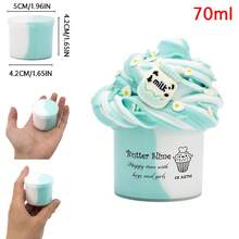 70ml Cute Bubble Tea Butter Slime Kit For Kids, Party Favors Stretchy Non-Sticky Colorful Scented Slime, Stress Relief Toy For Girls Boys Gift, DIY Sludge Christmas Birthday Gift Toys For Plasticine Party Favors - Multicolor - View 17